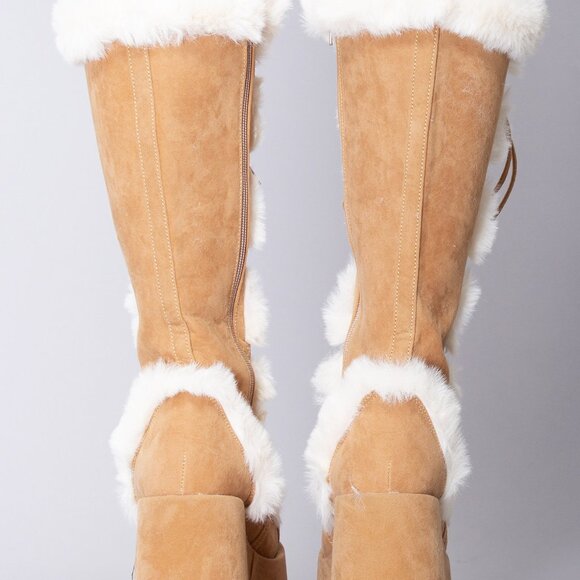 Demonia CAMEL 311 Primal Desire Brown Platform Boots - Picture 4 of 8